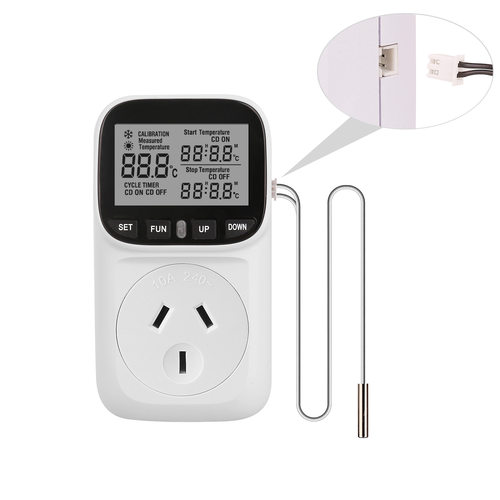 新款澳规常规温控插座 温控开关控制插座 鱼缸大棚恒温插座