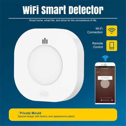 联多厂家直销家用co气体报警器涂鸦智能无线wifi跨境zigbee电池款