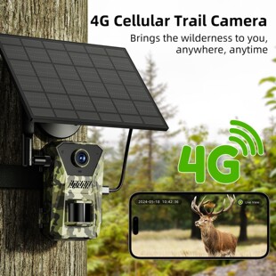 新款 F8跨境爆款4G户外打猎红外相机高清防水太阳能供电无线APP