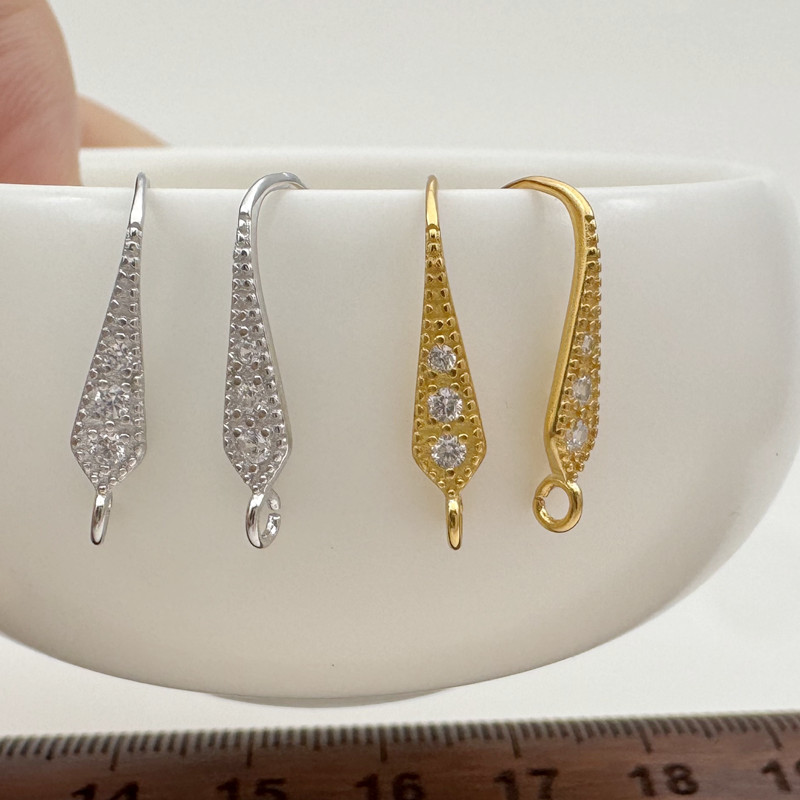 S925纯银耳钩配件活口耳环换挂钩