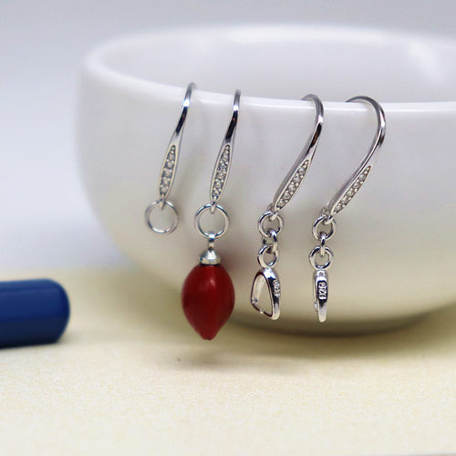 简易防过敏纯银S925耳钩开口圈