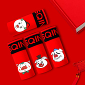 头青年透气短裤 4条装 本命年四角裤 纯棉男士 衩 猪年大红色平角内裤