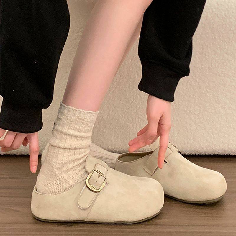 巨好看厚底内增高勃肯鞋包头半拖鞋女春秋外穿2026新款一脚蹬单鞋,女鞋,勃肯鞋/软木鞋,淘宝优惠券,粉丝福利购,淘宝优惠卷