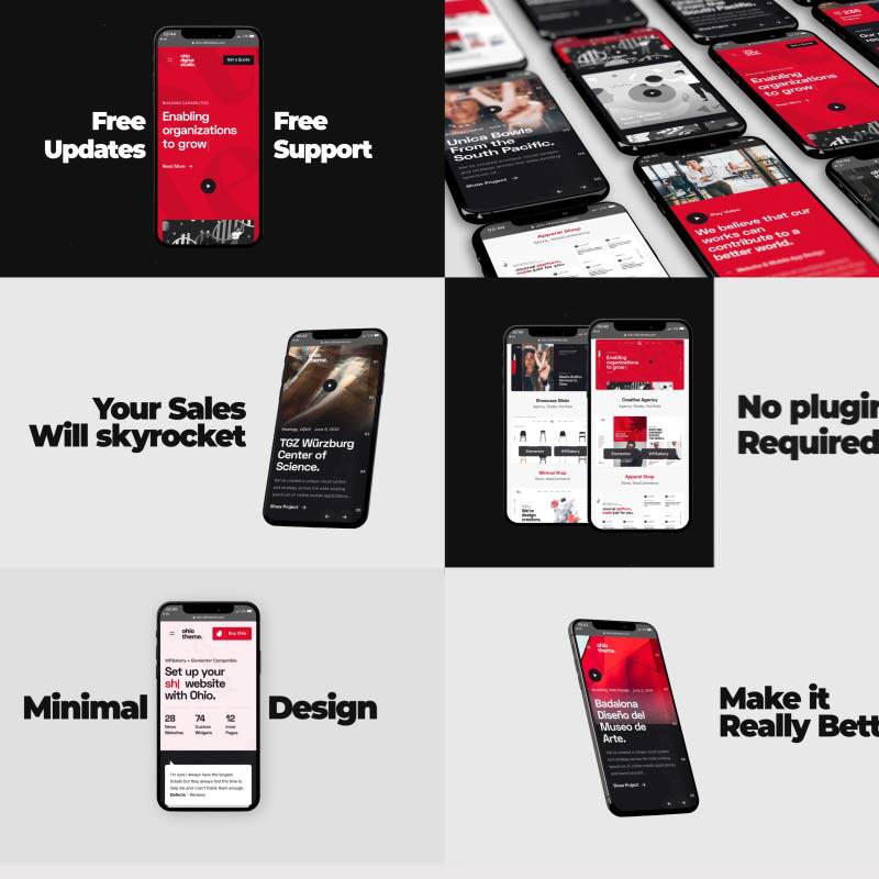 APP界面UI作品集手机iPhone动态演示展示AE视频AEP模板样机素材