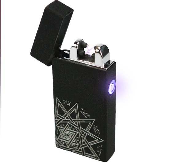 DNF正品起源火机 充电电弧USB接口打火机 带感应LED灯光充电火机