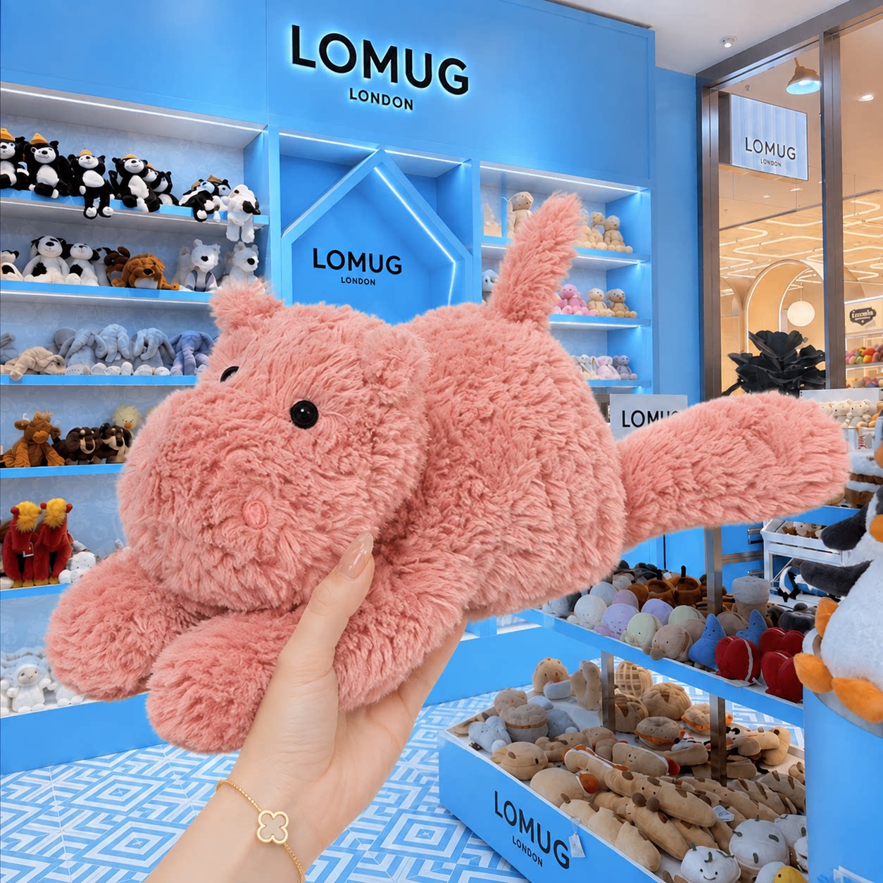 英国LOMUG吉姆尼河马毛绒玩毛绒/玩偶/公仔/布