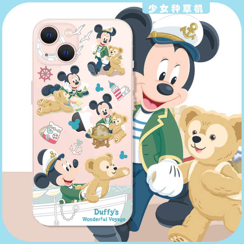 原创米奇达菲苹果13手机壳华为