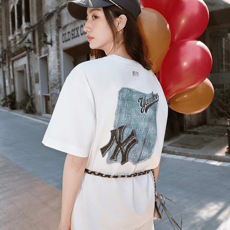 韩版潮牌女情侣凉感时尚潮流复古NY短袖T恤男2025夏季新款TSM10