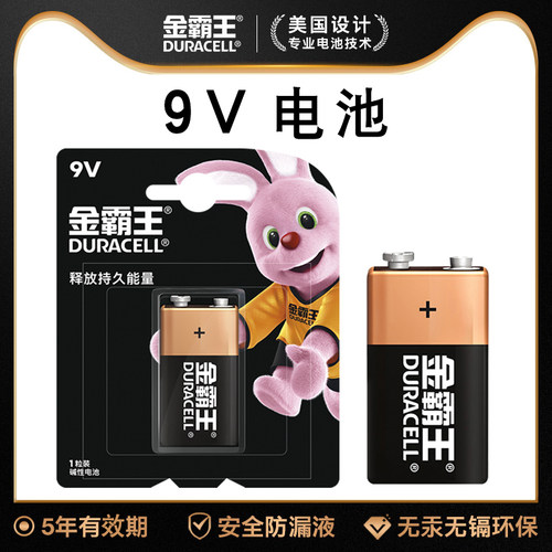 金霸王9V碱性6LR61电池池