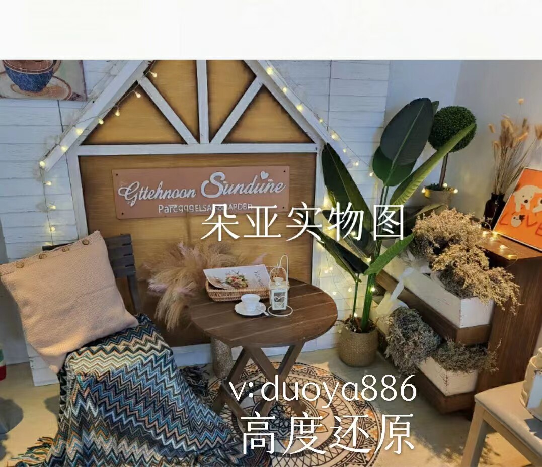 新款影楼儿童实景制作无闪摄影棚拍摄道具韩式婚纱实景设计装修