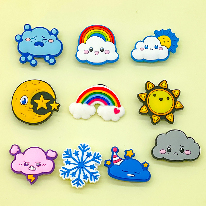 新款天气系列洞洞鞋花配件装饰品可爱卡通鞋扣花园鞋配饰装饰鞋扣,服饰配件/皮带/帽子/围巾,鞋扣,淘宝优惠券,粉丝福利购,淘宝优惠卷