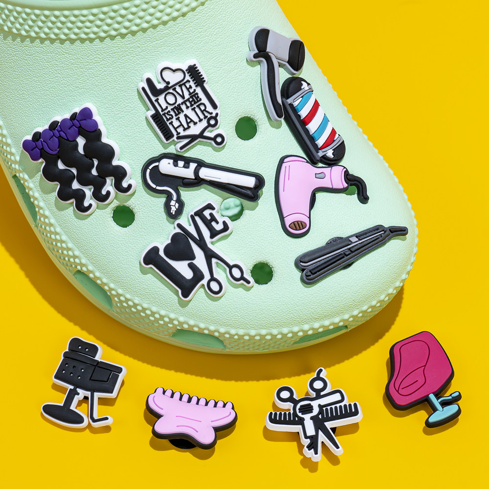 新款美发店系列洞洞鞋花装饰品配件可爱卡通鞋扣花园鞋配饰装饰扣,服饰配件/皮带/帽子/围巾,鞋扣,淘宝优惠券,粉丝福利购,淘宝优惠卷