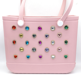 夏日热销沙滩包博格包金属水钻装饰bogg包手工饰品ins风DIY洞洞包