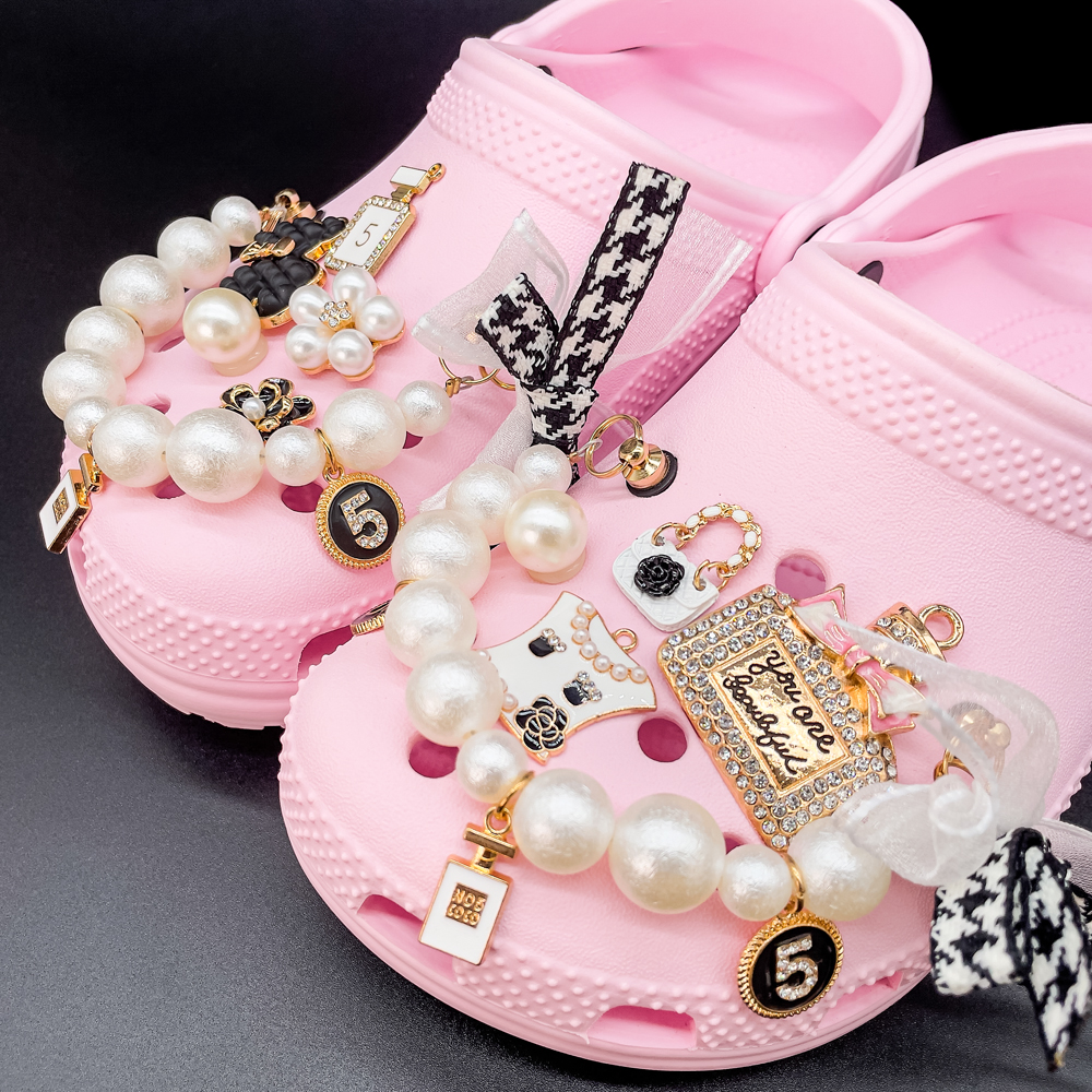 新款卡通金属洞洞鞋花套装 洞洞包配饰品diy配件花园鞋装饰扣现货