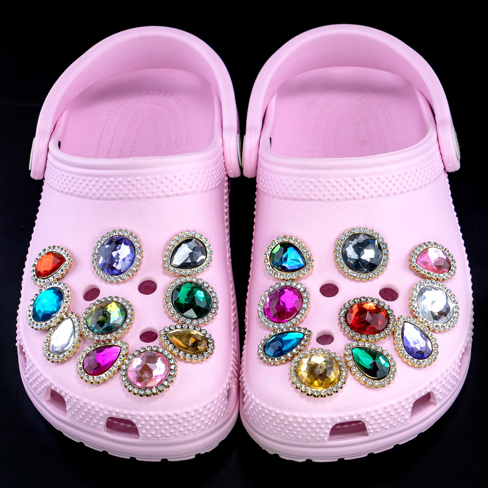 洞洞鞋配饰高级感水钻宝石鞋花适配crocs卡骆驰装饰配件diy鞋花扣,服饰配件/皮带/帽子/围巾,鞋扣,淘宝优惠券,粉丝福利购,淘宝优惠卷