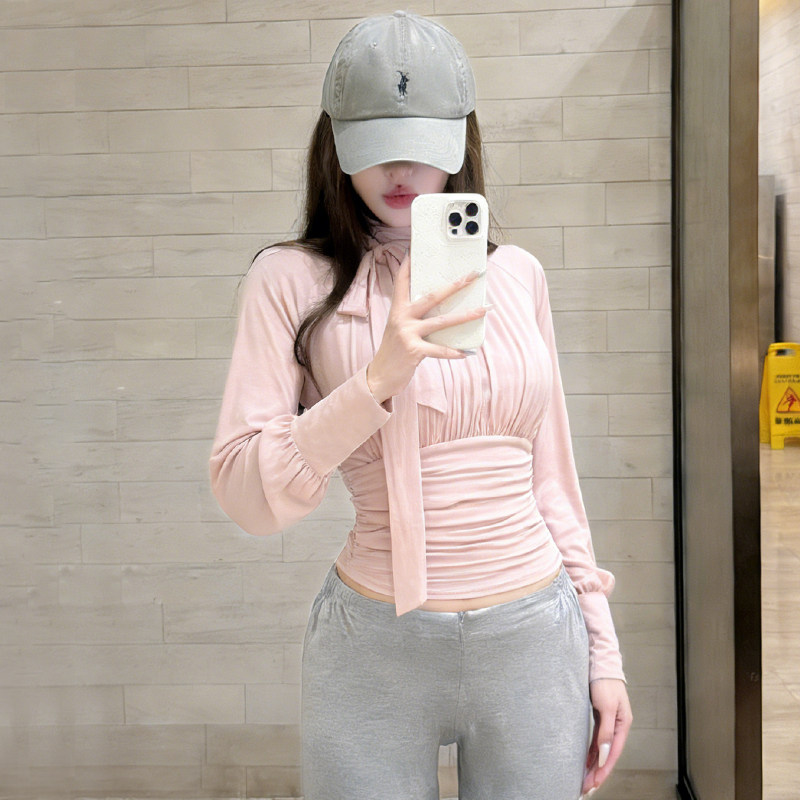 粉色纯欲美背绝美普拉提健身长袖女专业跑步运动上衣高级感瑜伽服,运动服/休闲服装,健身衣,淘宝优惠券,粉丝福利购,淘宝优惠卷