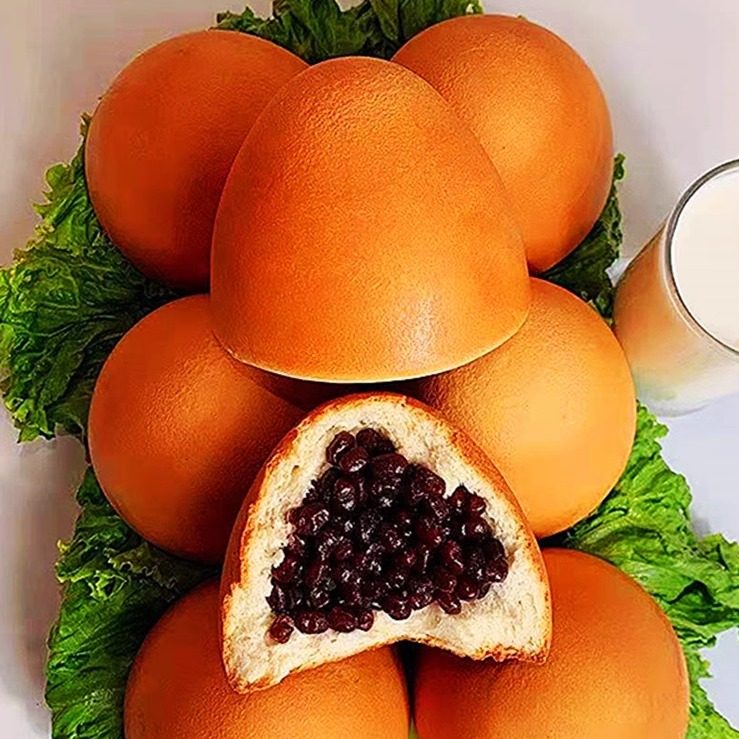 奶香烤馒头营养早餐网红味面包红豆馅杂粮速食俄式大馍馍现烤现发