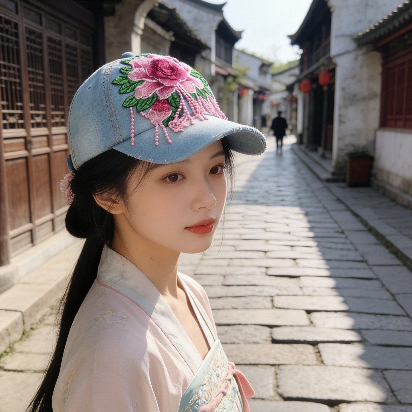 2026新款中国风汉服帽子女民族风刺绣花牛仔帽旅游拍照防晒遮阳帽,服饰配件/皮带/帽子/围巾,帽子,淘宝优惠券,粉丝福利购,淘宝优惠卷