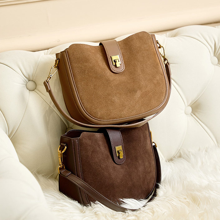 高级感小众设计轻奢真皮女包磨砂牛皮拼接贝壳包单肩斜挎包手提包,箱包皮具/热销女包/男包,通用款女包,淘宝优惠券,粉丝福利购,淘宝优惠卷