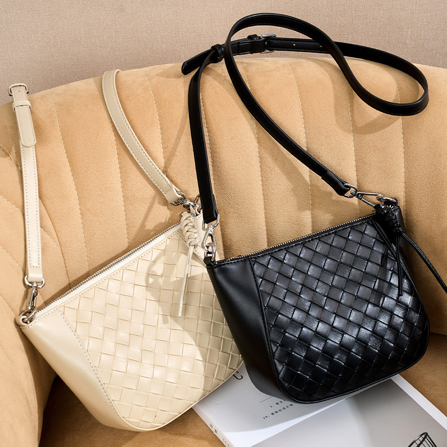 时尚高级感轻奢小众真皮女包牛皮编织小方包单肩包斜挎包贝壳包女,箱包皮具/热销女包/男包,通用款女包,淘宝优惠券,粉丝福利购,淘宝优惠卷