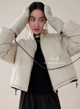 【Ress.M】十三行极简松弛轻奢高端90绒白鸭绒双面穿外套保暖羽服
