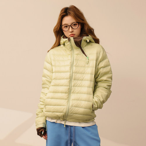 FORUYES女轻薄短款防风羽绒服