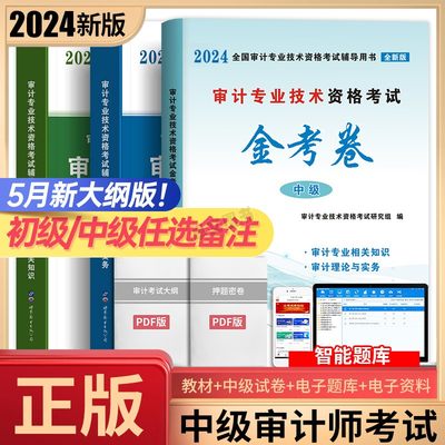 2024年审计师考试书天明