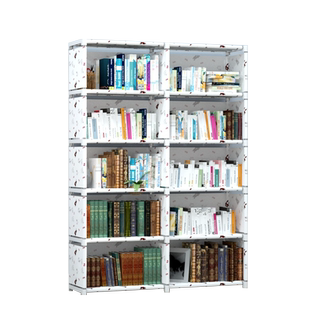 简易书架储物架落地桌上书柜置物架现代经济型防尘网红家用收纳架