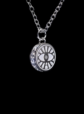 男女同款李桢航器品牌沐阳之眼夹心莫桑钻项链