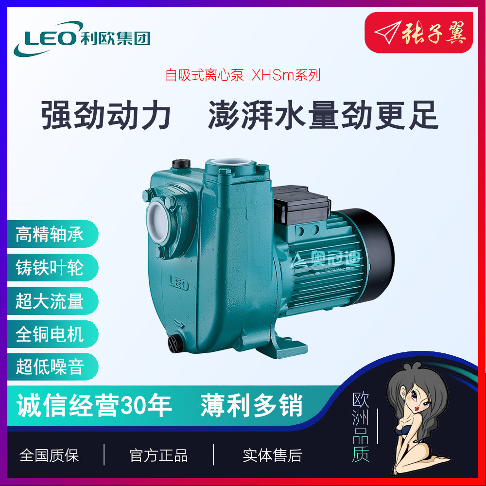 【奥冠迪】利欧XHSm自吸排污泵家用自来水增压大功率220v水塔上水