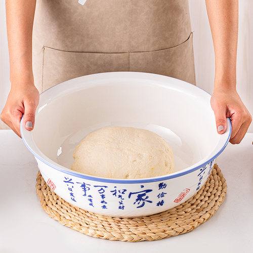 陶瓷加厚厨房洗菜带沿青和面盆