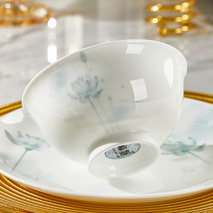 骨瓷碗家用单个2026新款 餐具吃米饭碗自选可微波汤面碗盘子 新中式