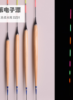 DZ01硬尾罗非鱼专用电子漂细长身LED排灯短脚高灵敏芦苇夜光漂