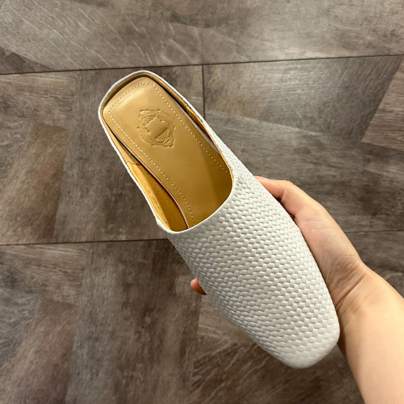 欧洲站法式方头半托包头牛皮穆勒懒人女夏凉拖鞋高级感外穿配裙子,女鞋,包头拖,淘宝优惠券,粉丝福利购,淘宝优惠卷