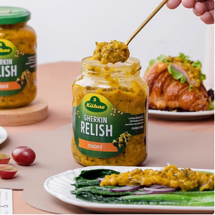 进口冠利芥末青瓜蓉350g酸黄瓜芥末酱面包三明治热狗调味酱汉堡酱