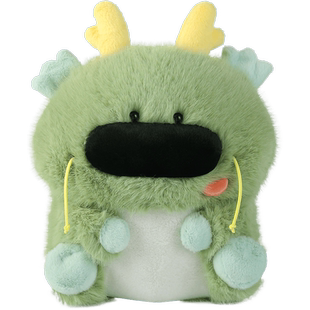 大鼻龙吃盐的鱼三色毛绒娃娃安抚陪睡公仔龙年吉祥物玩偶生日礼物