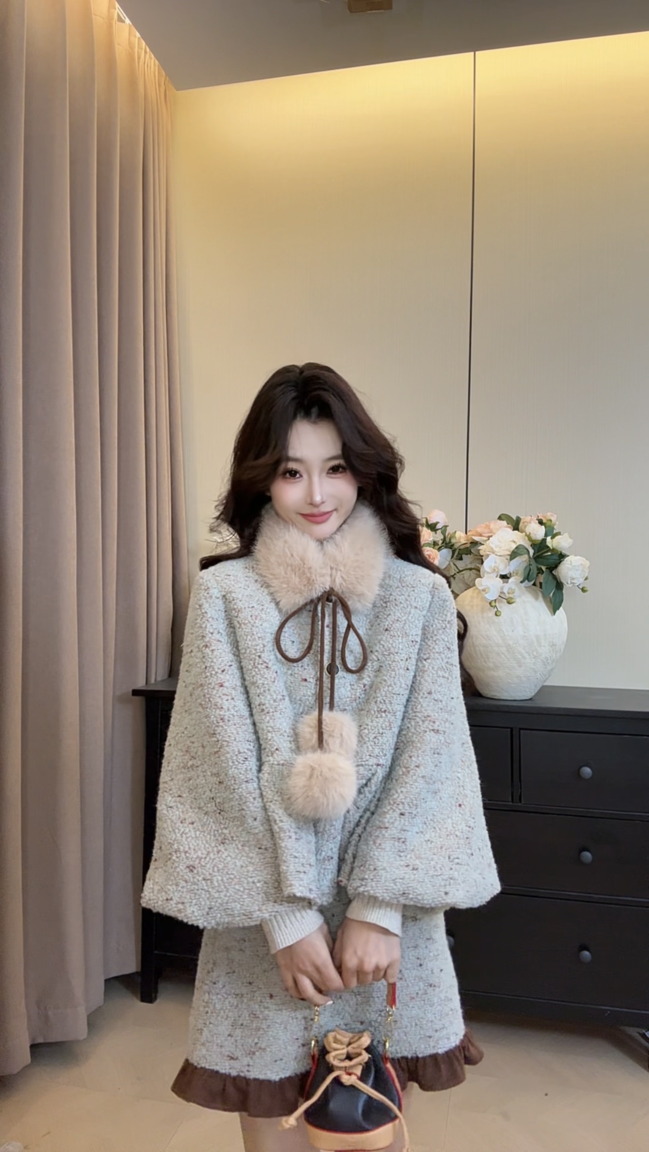 可可可欣【智性温柔羽绒套装】女装洋气时尚休闲原创小众老钱风