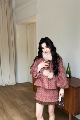 可可可欣【港岛情书羽绒套装】女装洋气时尚休闲原创小众老钱风