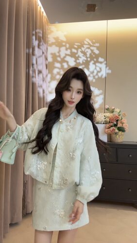 可可可欣【玉露繁花套装】品质女装洋气时尚休闲原创小众老钱风