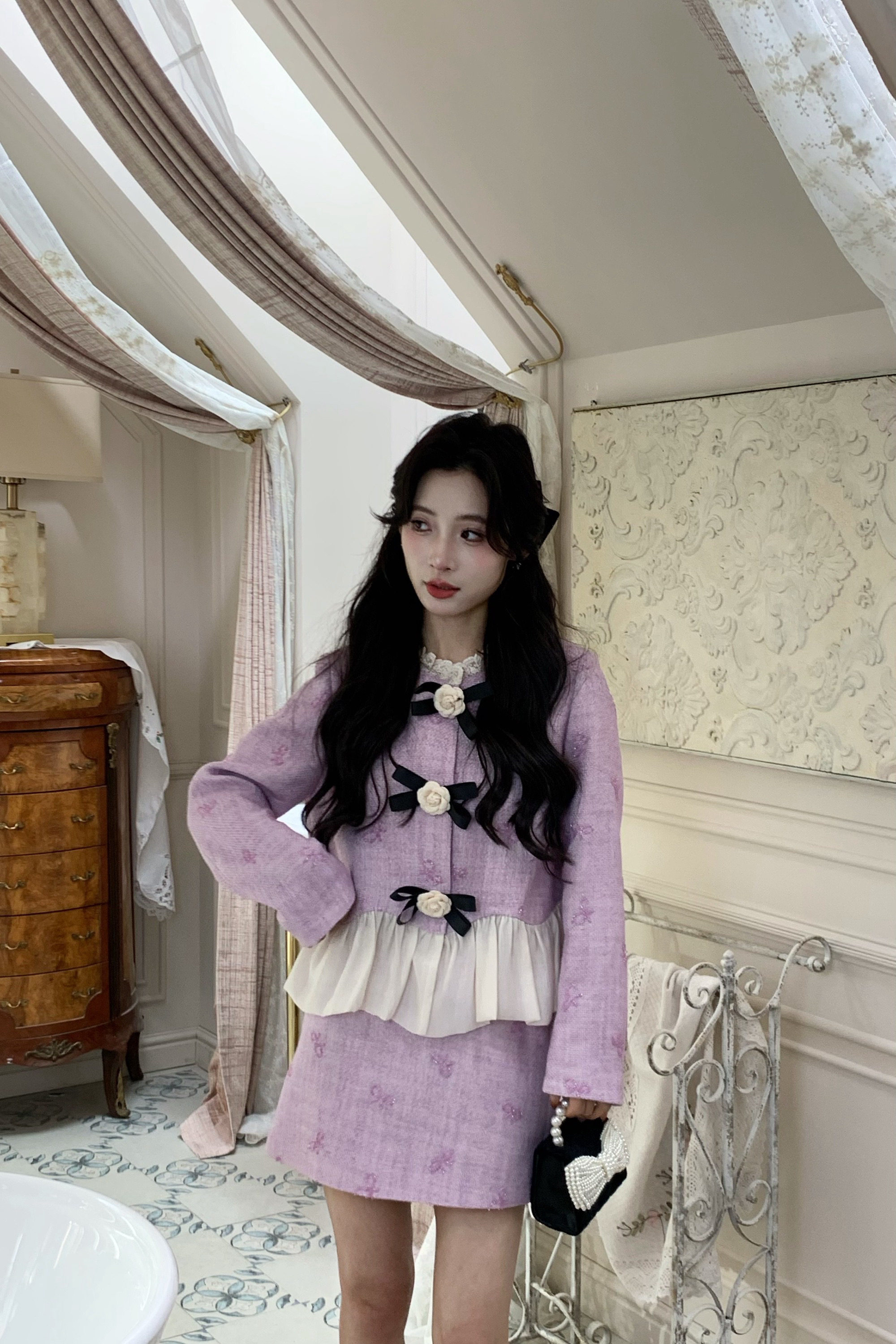 可可可欣【粉雾漫漫套装】品质女装洋气时尚休闲原创小众老钱风