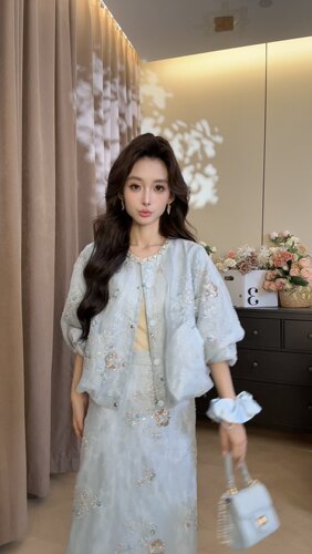 可可可欣【清辉碎玉套装】品质女装洋气时尚休闲原创小众老钱风