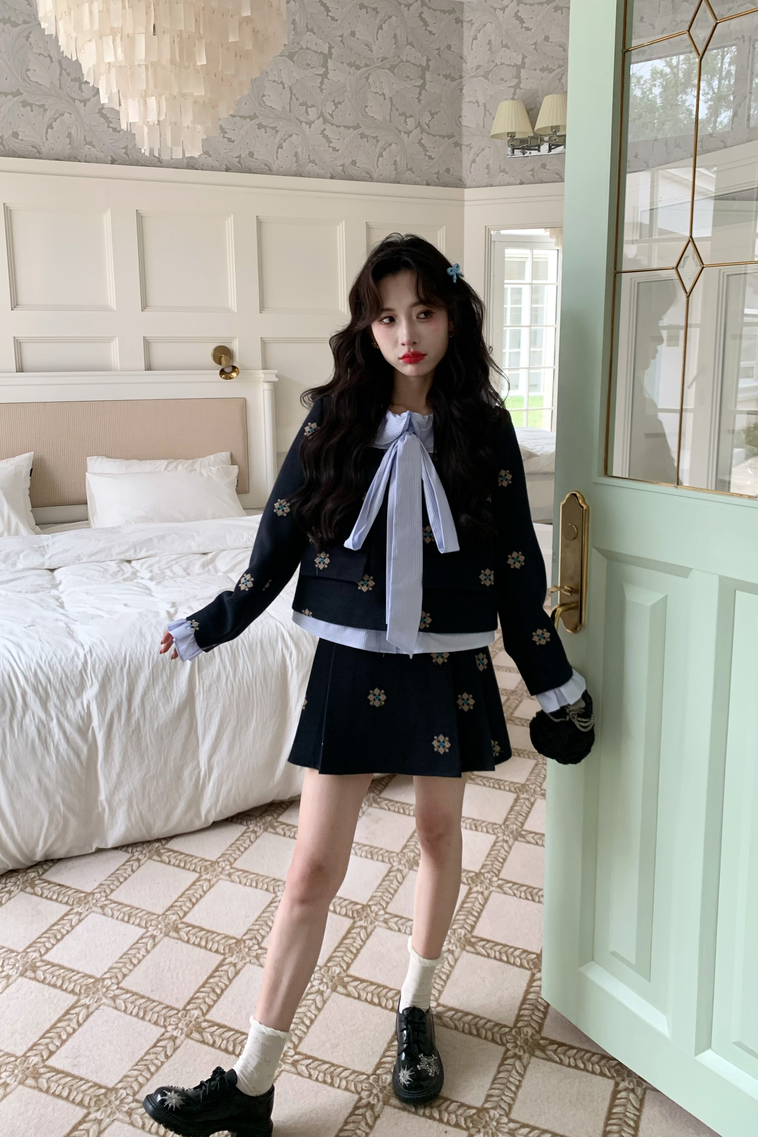 可可可欣【寻梦山茶套装】品质女装洋气时尚休闲原创小众老钱风