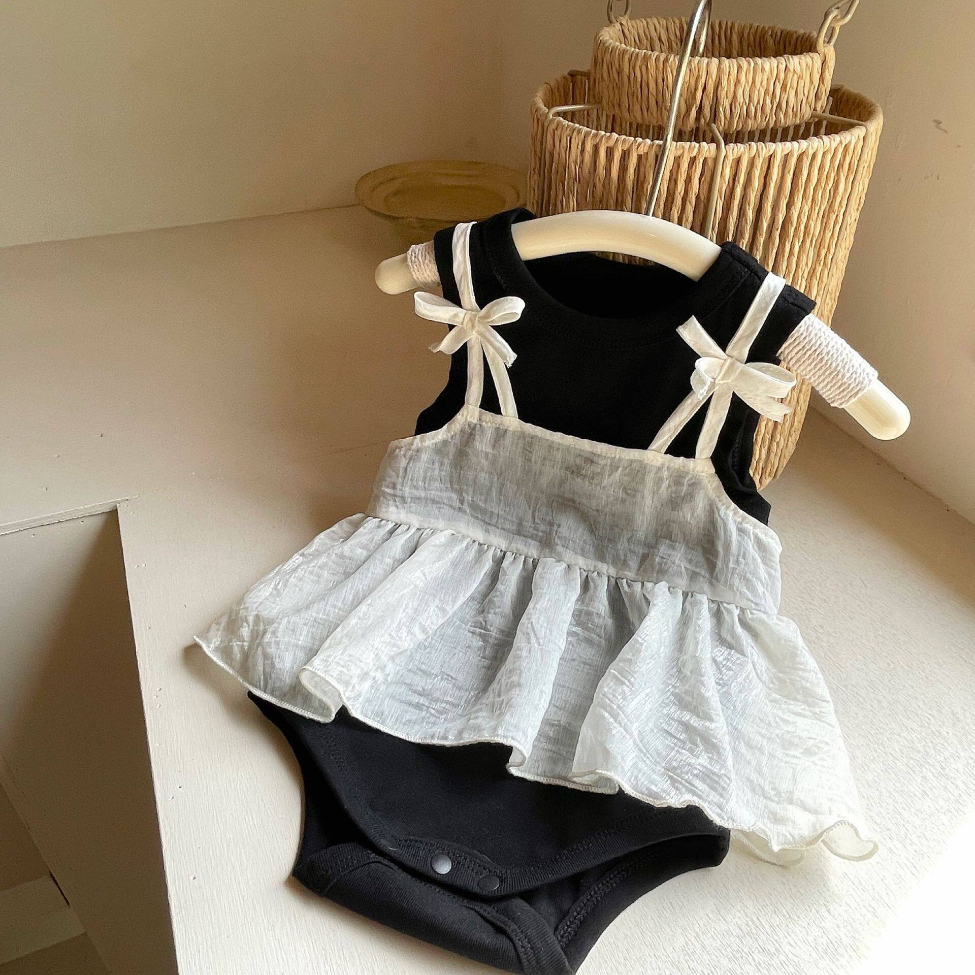 女宝宝A类纯棉夏季无袖两件套