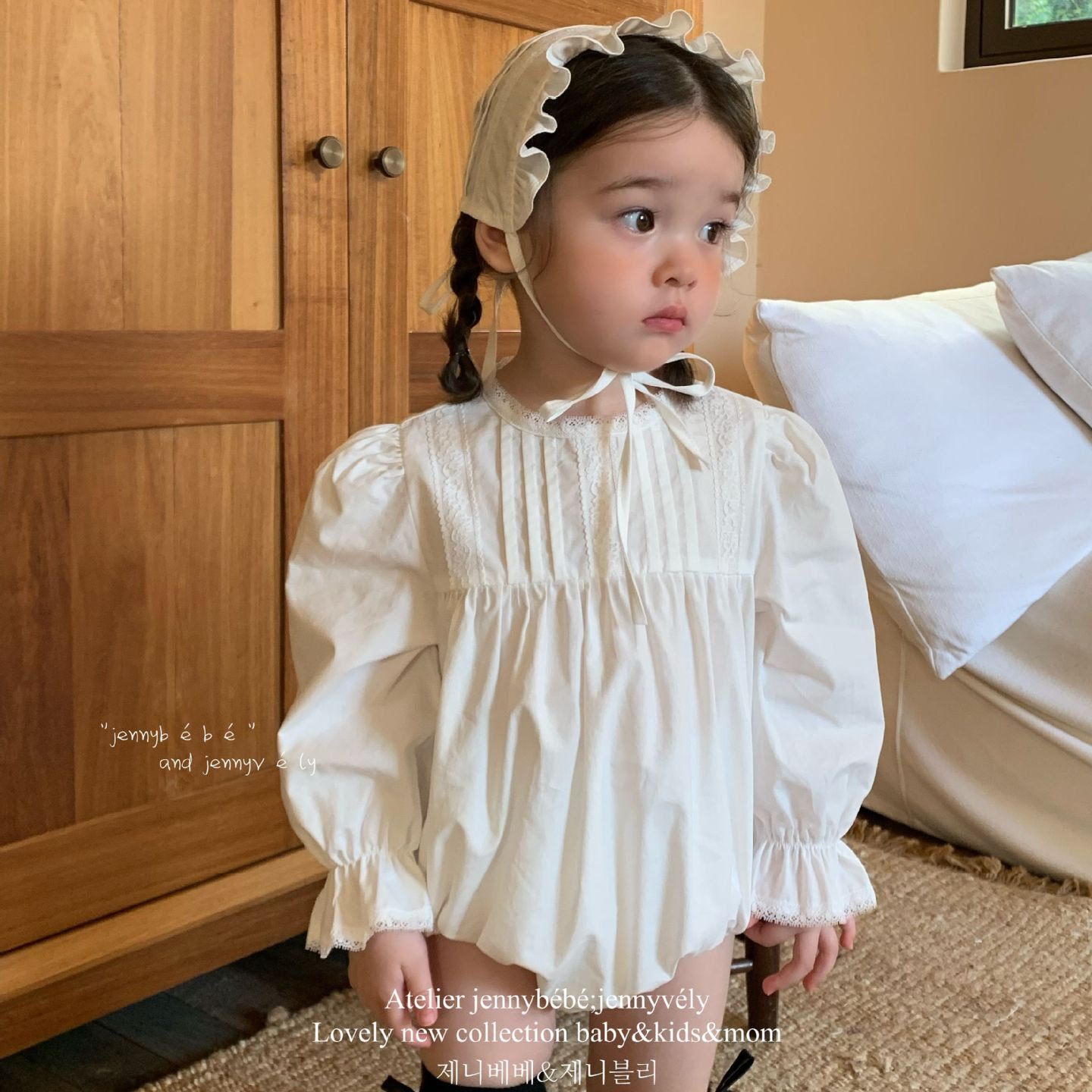 韩版童装 婴儿百日宴a类衣服女蕾丝花边长袖爬服公主周岁连衣裙