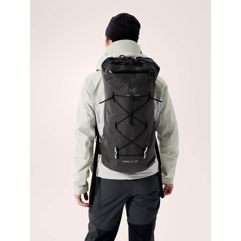 代购ARCTERYX始祖鸟女士登山包防水挂载压缩尼龙格纹织物