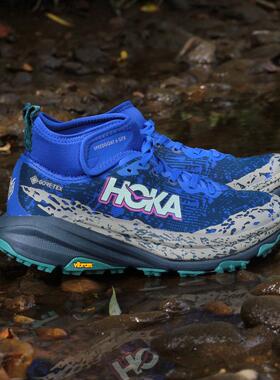 代购HOKA ONE ONE Speedgoat 6 Mid GTX防水耐磨男士户外越野跑鞋