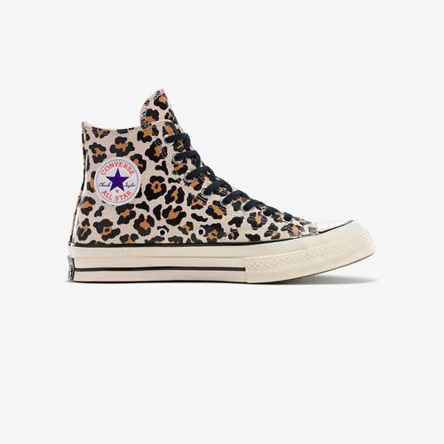 海外代购Converse/匡威男士板鞋夜光效果缓震舒适高帮豹纹印花