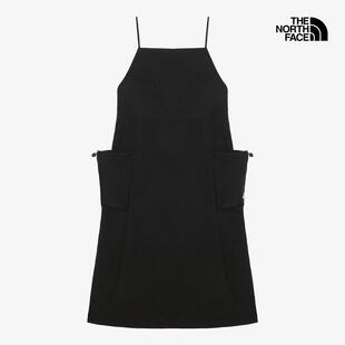 海外代购THE NORTH FACE/北面女士运动连衣裙吊带大口袋户外休闲