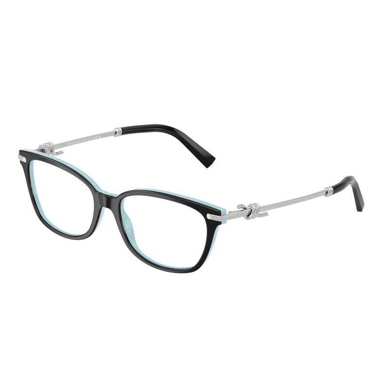 代购海外代购Tiffany & Co./蒂芙尼女士眼镜架黑底蒂芙尼蓝全框镜