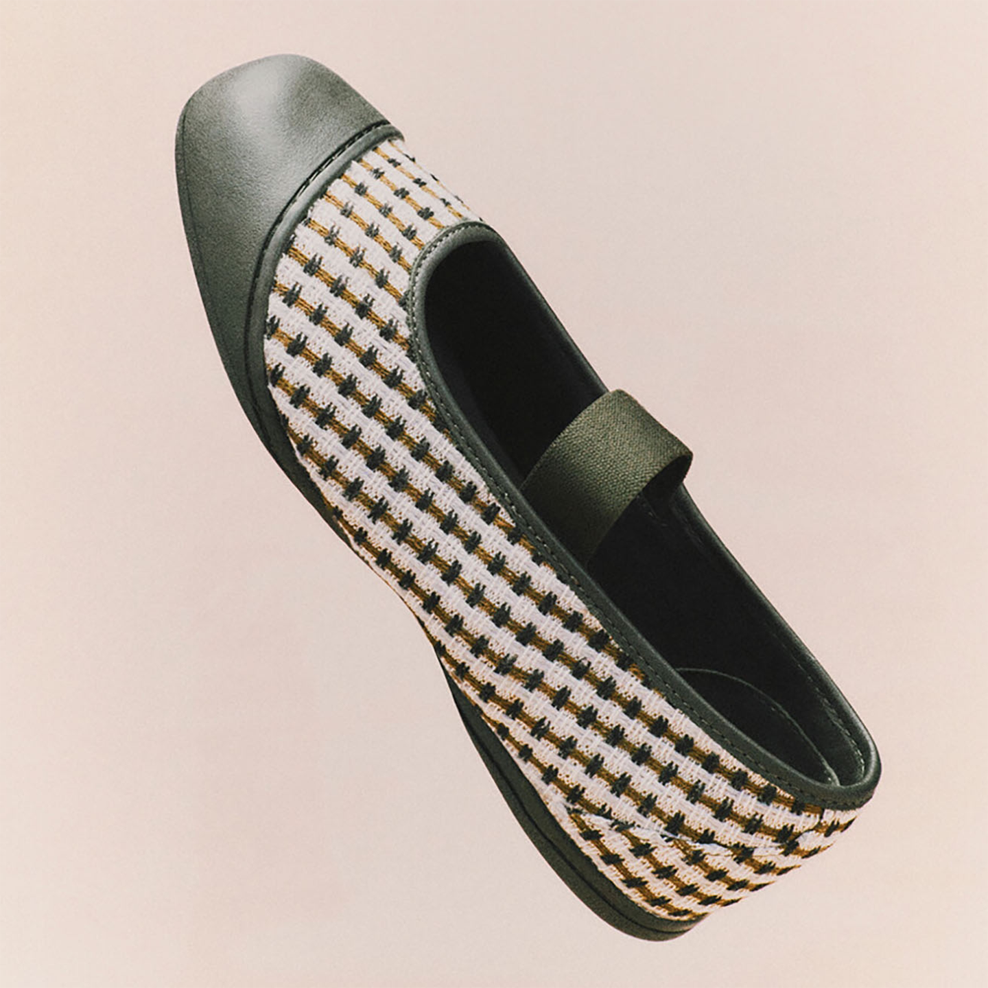 代购OTW by Vans Mary Jane范斯复古格纹拼接女士玛丽珍休闲板鞋图片